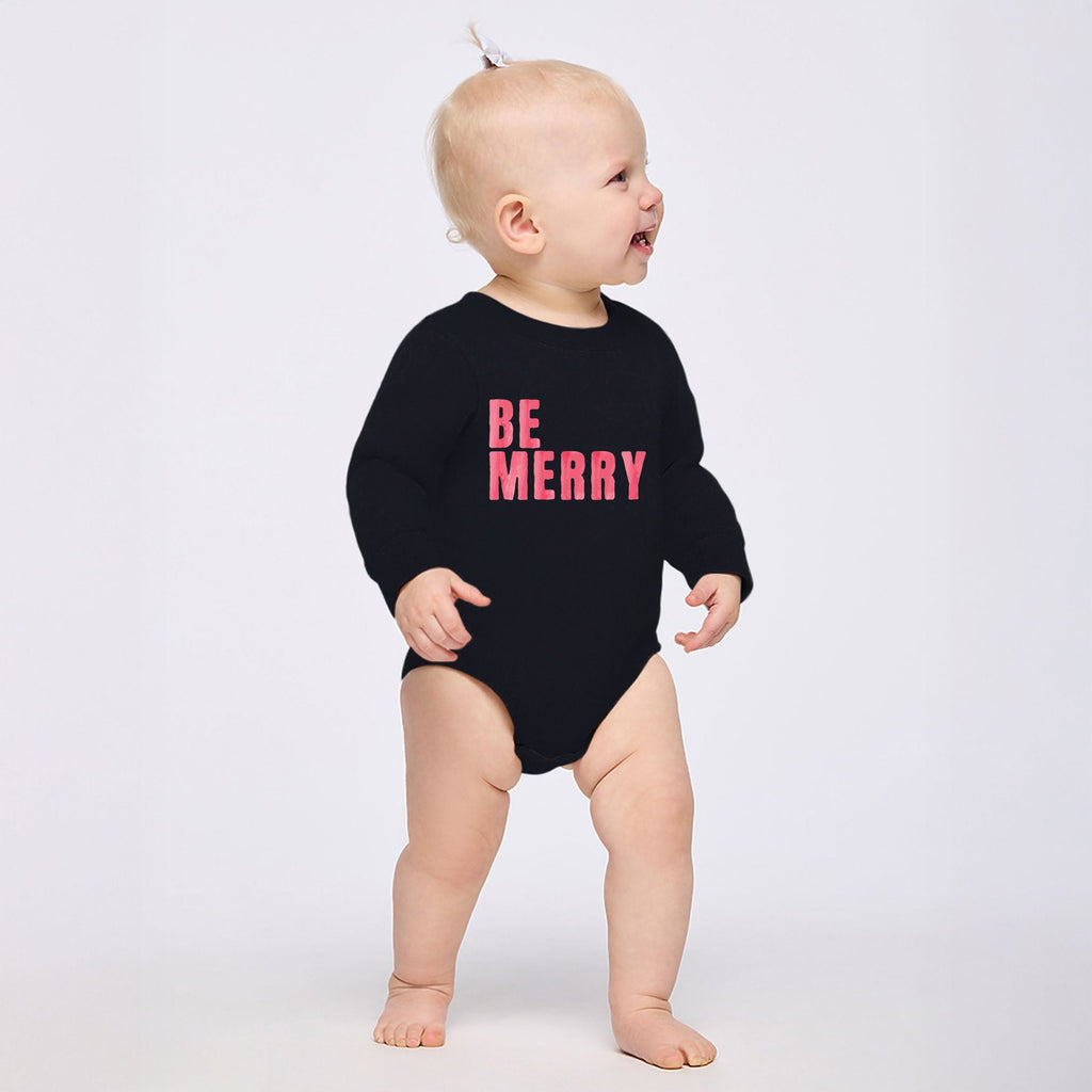 Be Merry Watercolor - Infant Fleece BodySuit