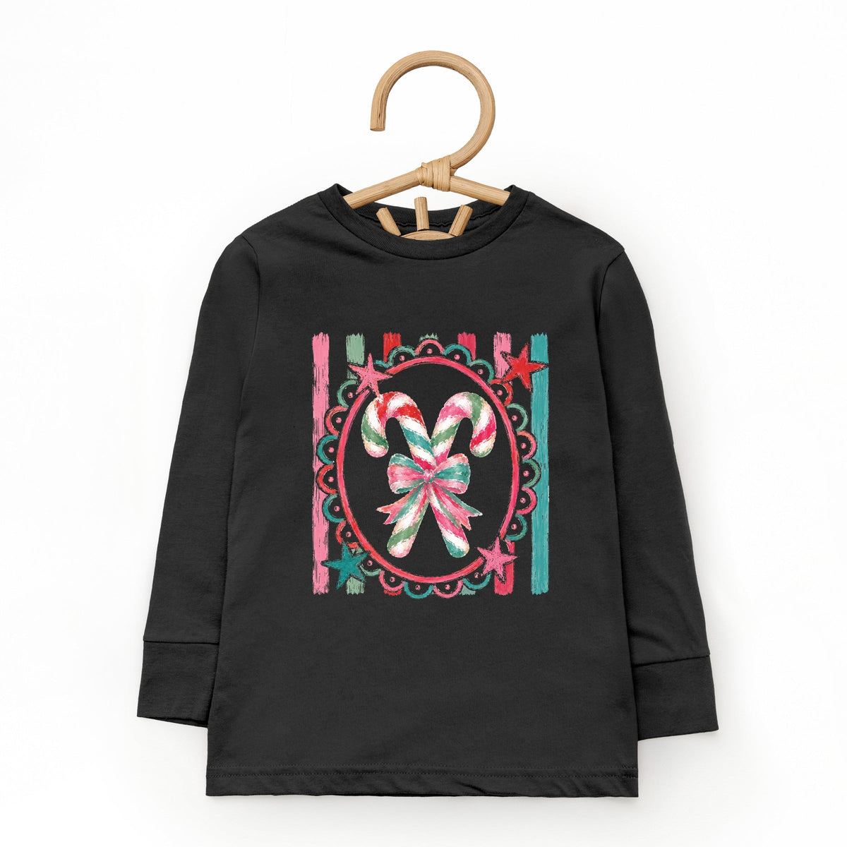 Candy Cane Coquette Watercolor - Toddler Long Sleeve product image 5