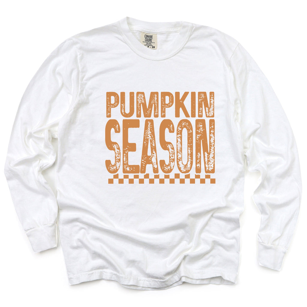Pumpkin Season Checkered Distressed - Women's Garment Dyed product image 8