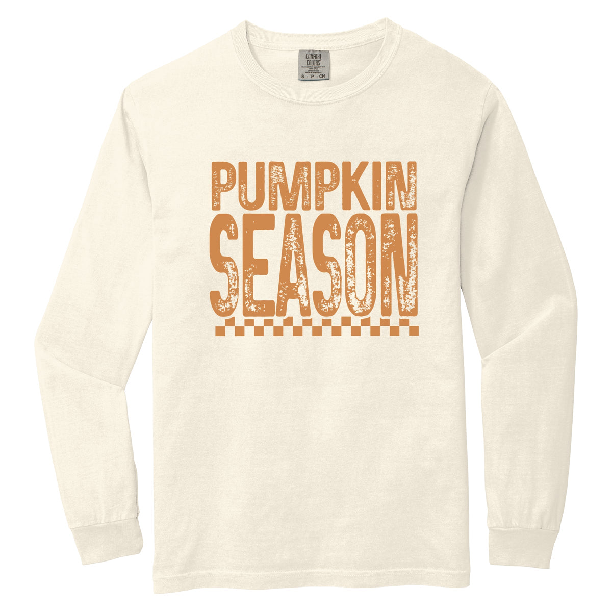 Pumpkin Season Checkered Distressed - Women's Garment Dyed product image 2