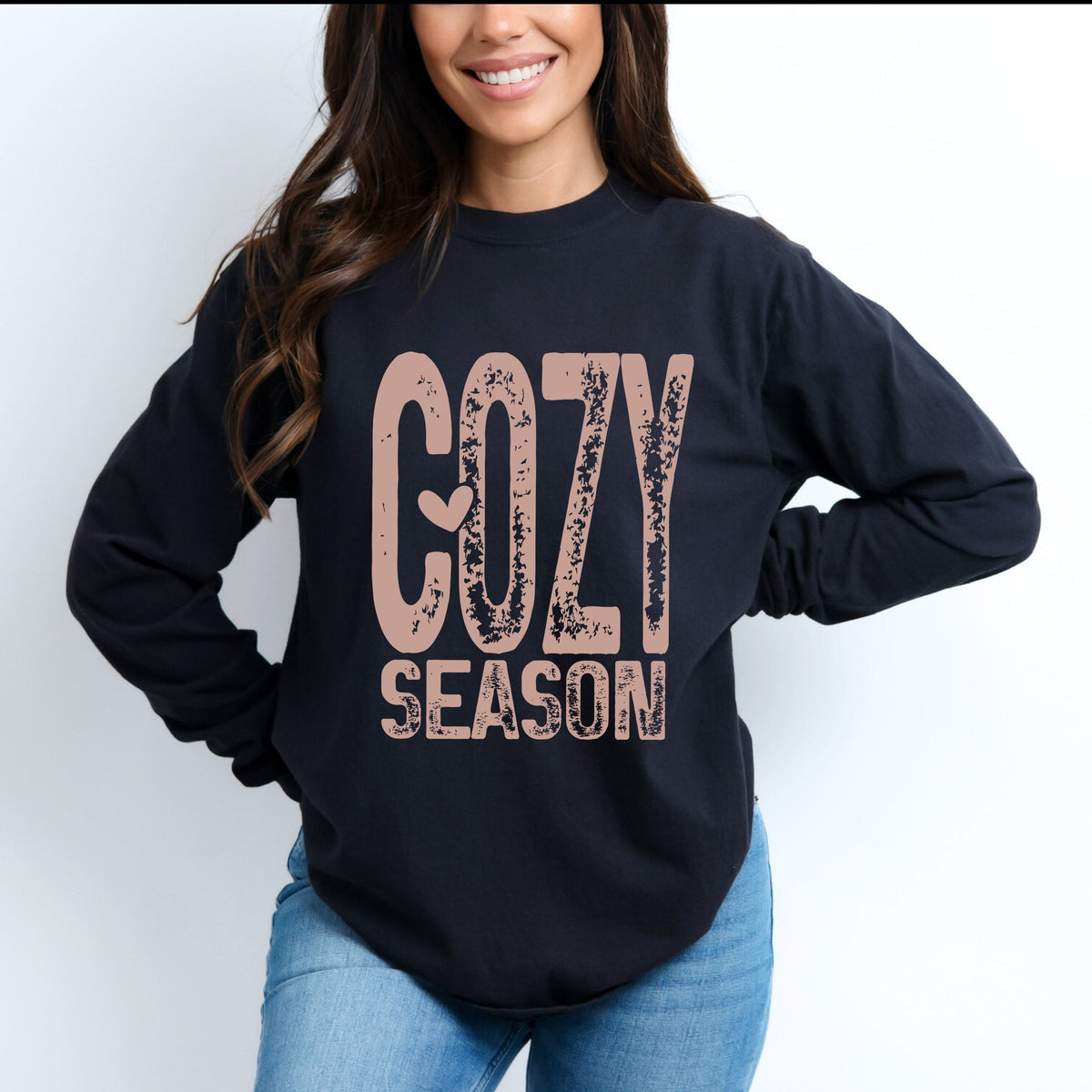 Cozy Season Heart - Women's Garment Dyed Long Sleeve product image 14