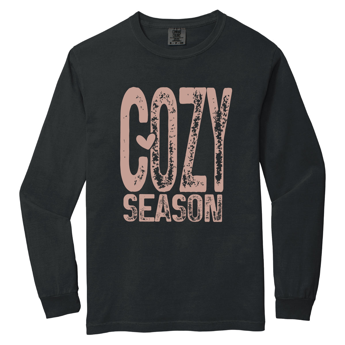 Cozy Season Heart - Women's Garment Dyed Long Sleeve product image 5