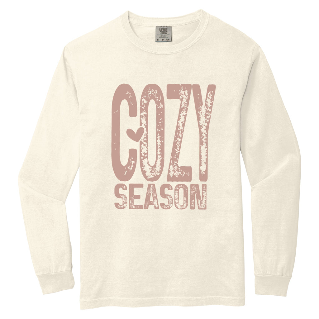 Cozy Season Heart - Women's Garment Dyed Long Sleeve product image 10