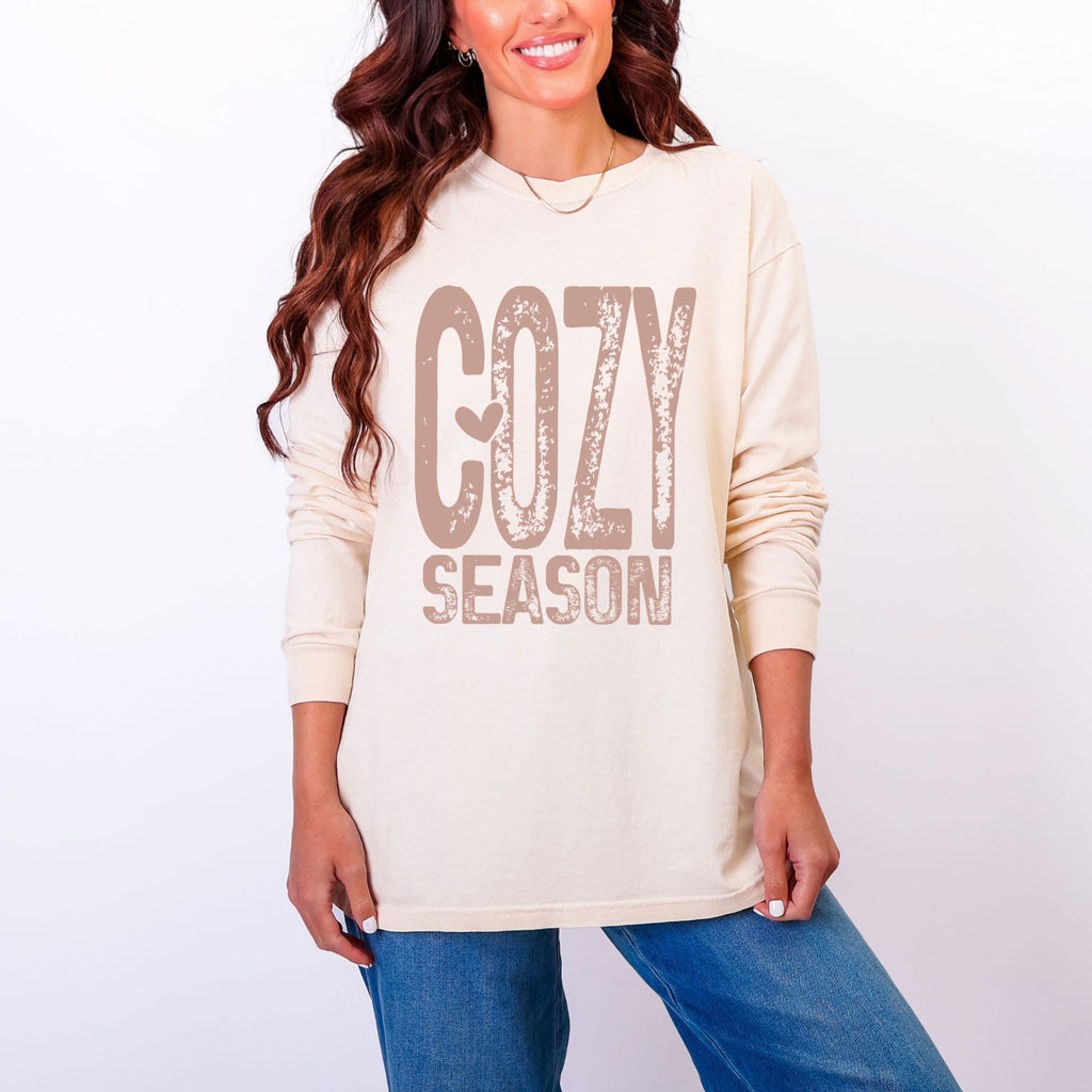 Cozy Season Heart - Women's Garment Dyed Long Sleeve product image 16