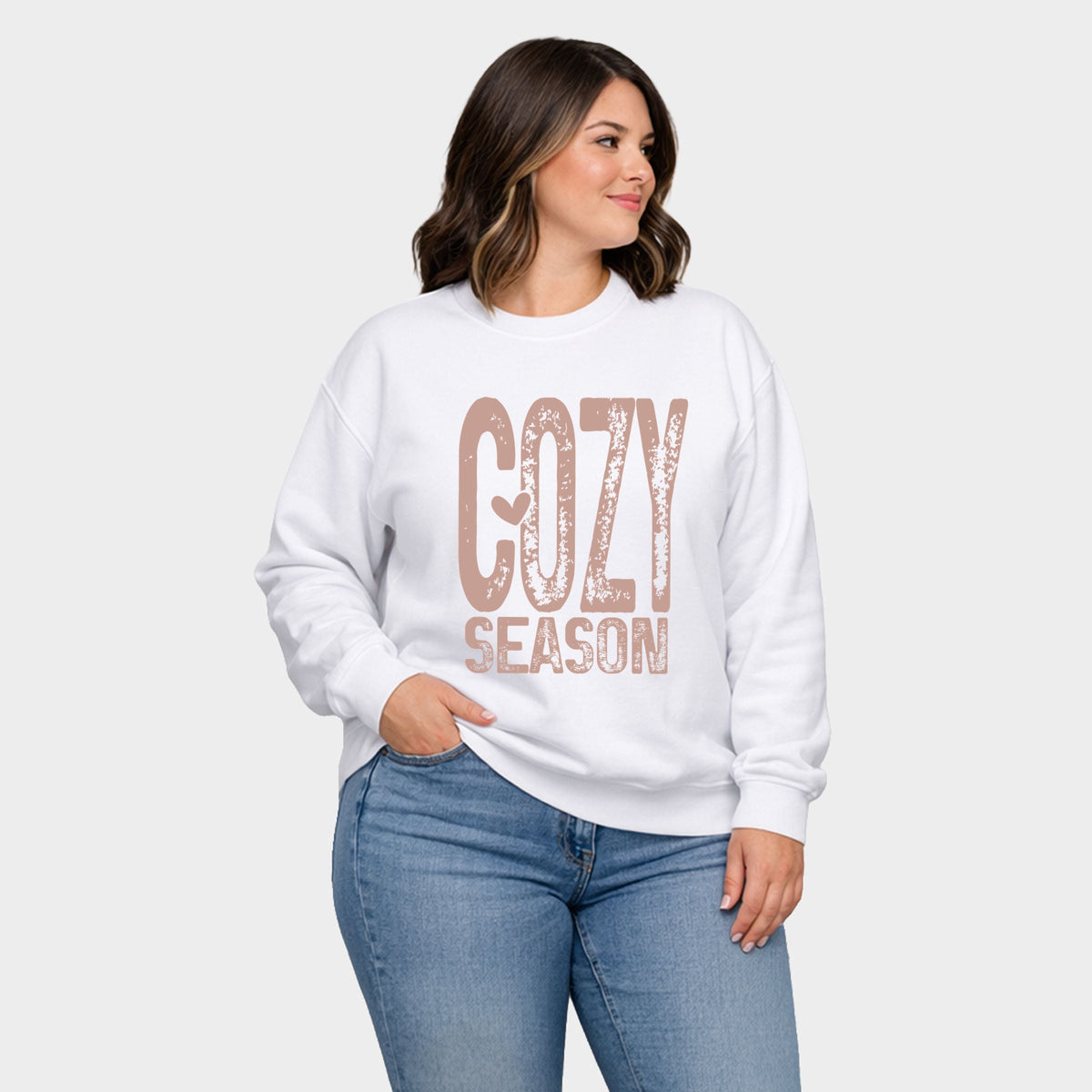Cozy Season Heart - Women's Plus Sized Graphic Sweatshirt product image 2