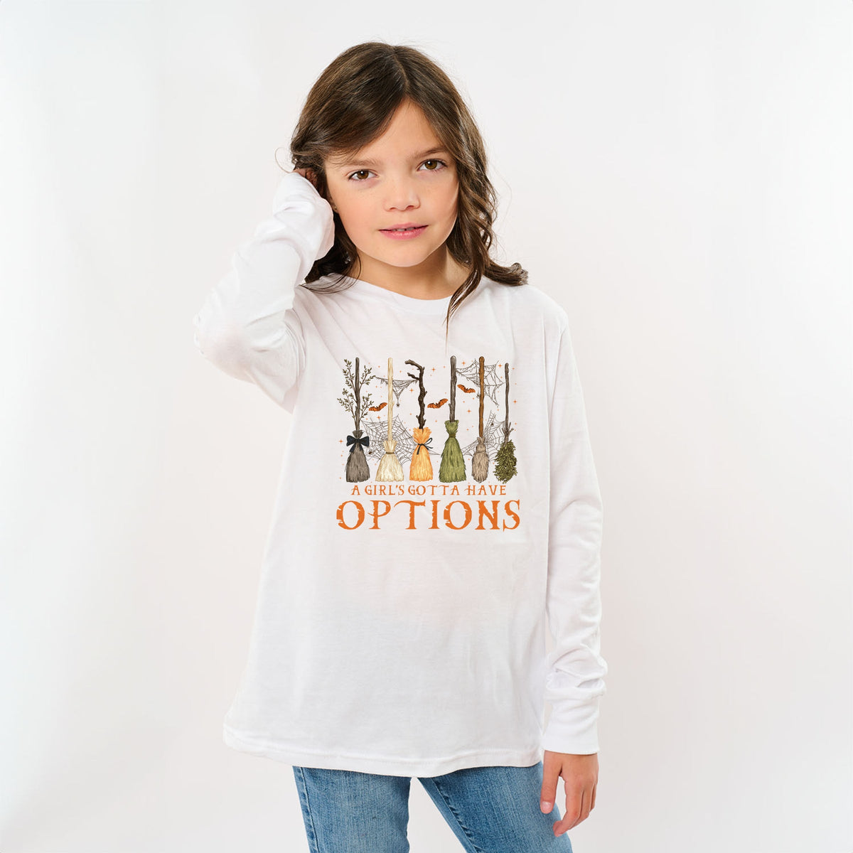 Girl's Gotta Have Options - Youth Long Sleeve Graphic product image 1