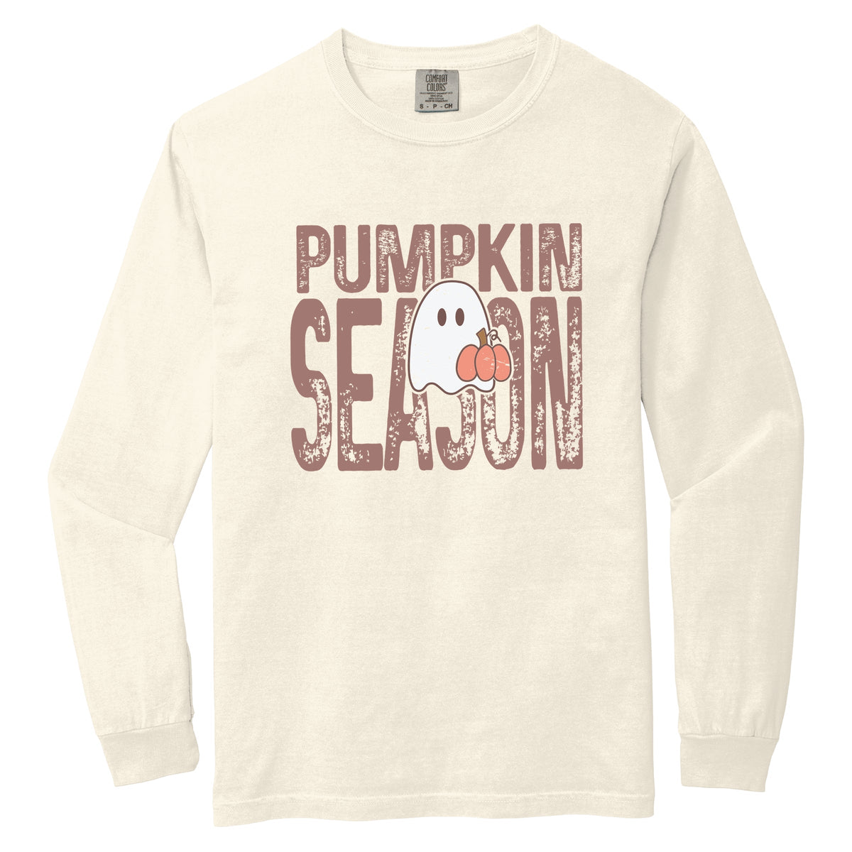 Pumpkin Season Ghost - Women's Garment Dyed Long Sleeve product image 5