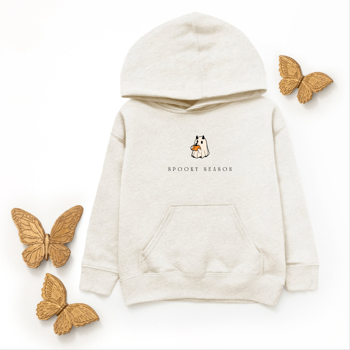 Spooky Season Pumpkin Ghost - Youth Graphic Hoodie product image 3