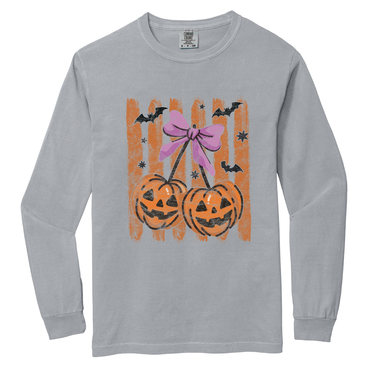 Pumpkin Cherry Bunch - Women's Garment Dyed Long Sleeve product image 5