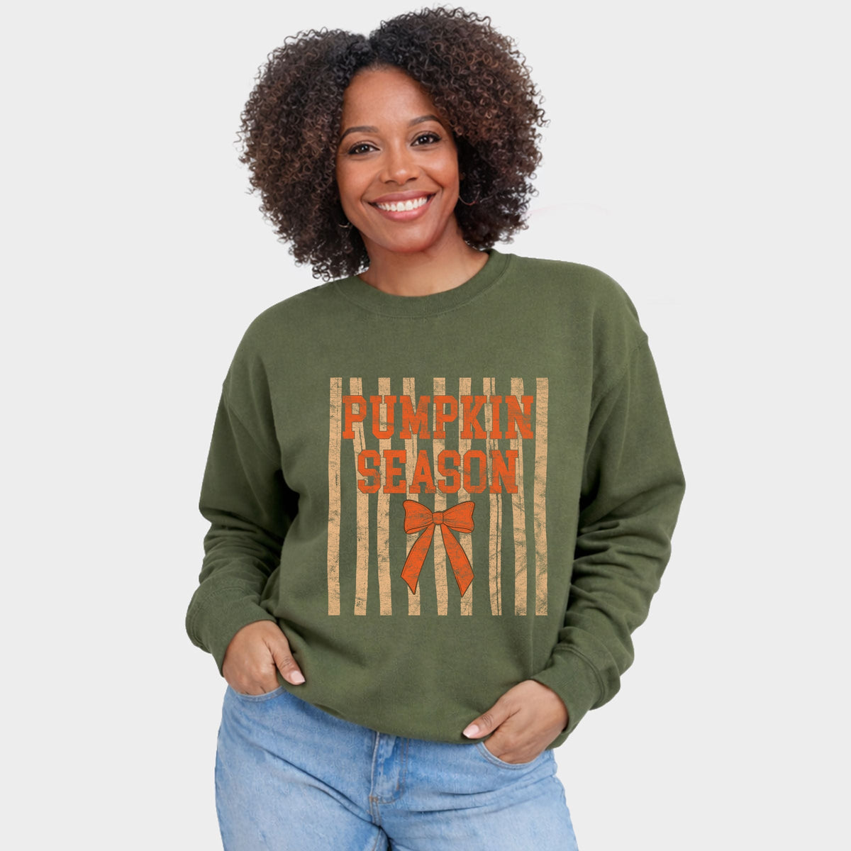 Pumpkin Season Bow - Women's Graphic Sweatshirt product image 1