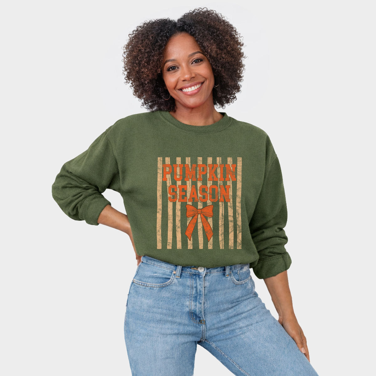 Pumpkin Season Bow - Women's Graphic Sweatshirt product image 2