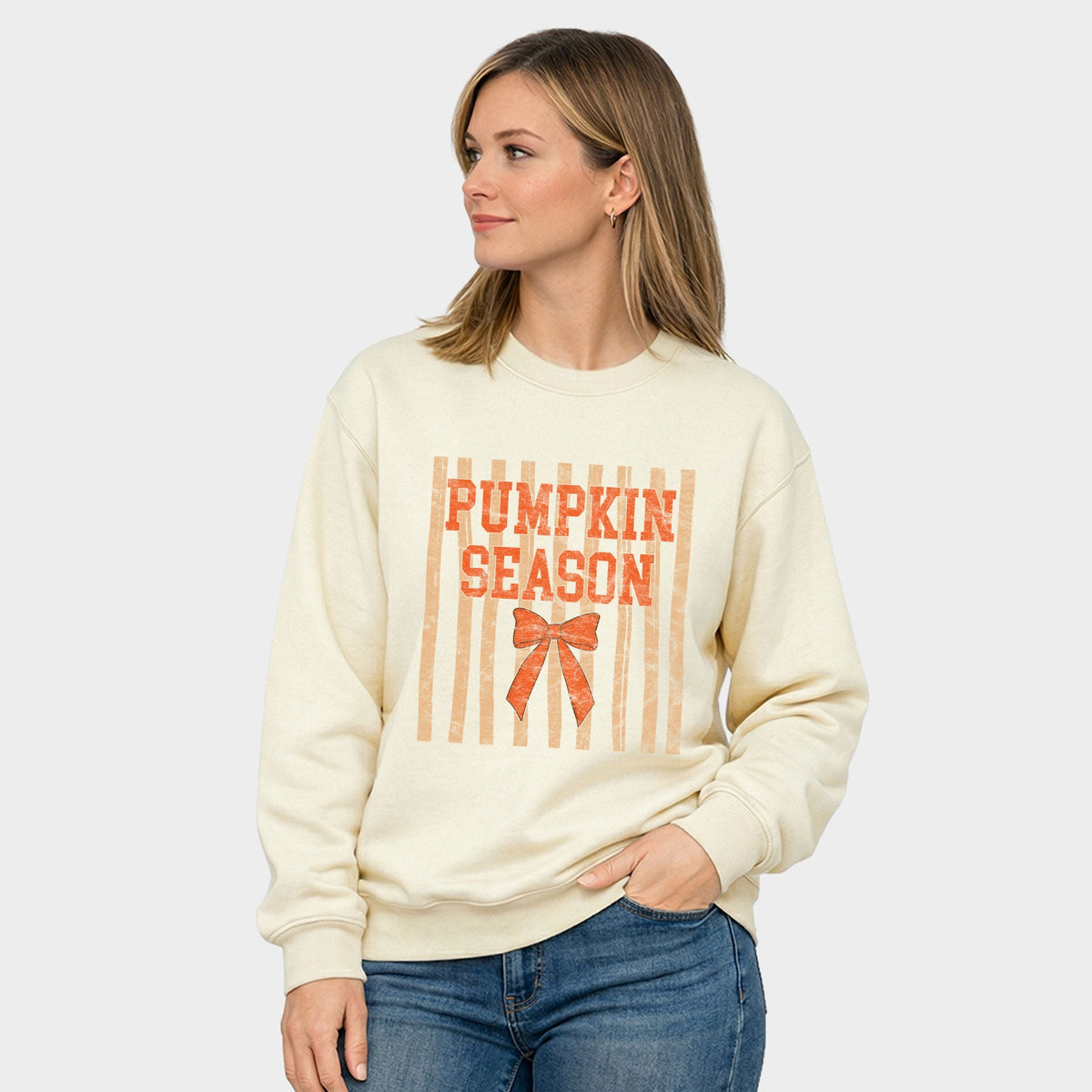 Pumpkin Season Bow - Women's Graphic Sweatshirt product image 5