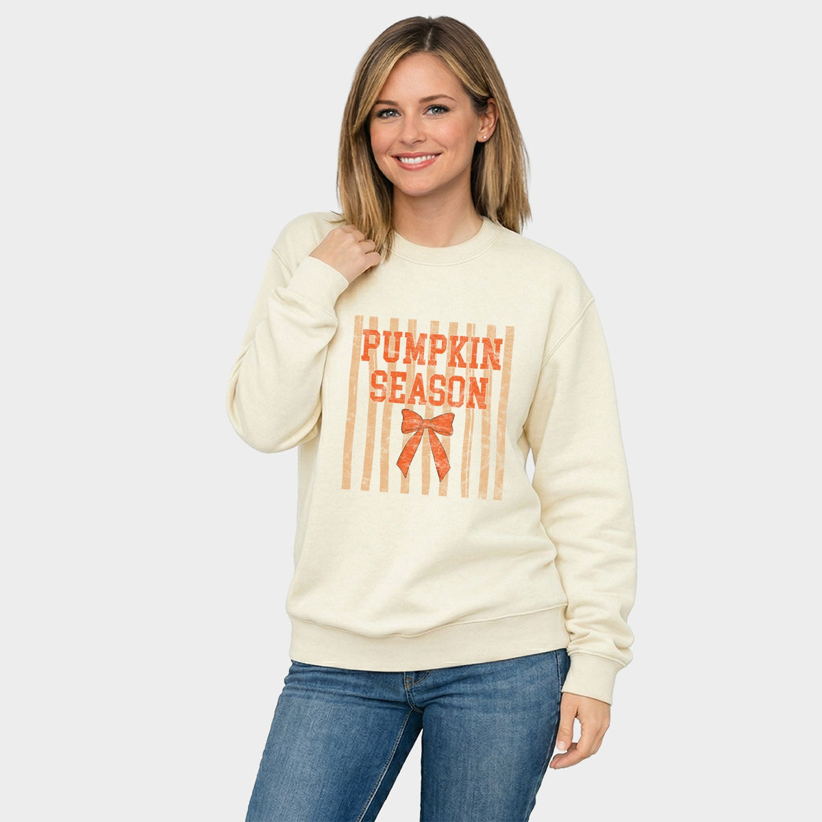 Pumpkin Season Bow - Women's Graphic Sweatshirt product image 4