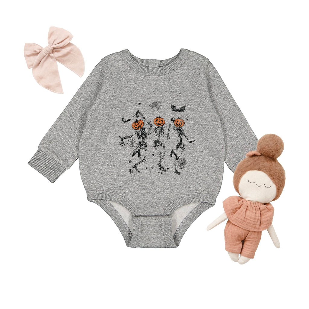 Dancing Skeleton Trio - Infant Fleece BodySuit