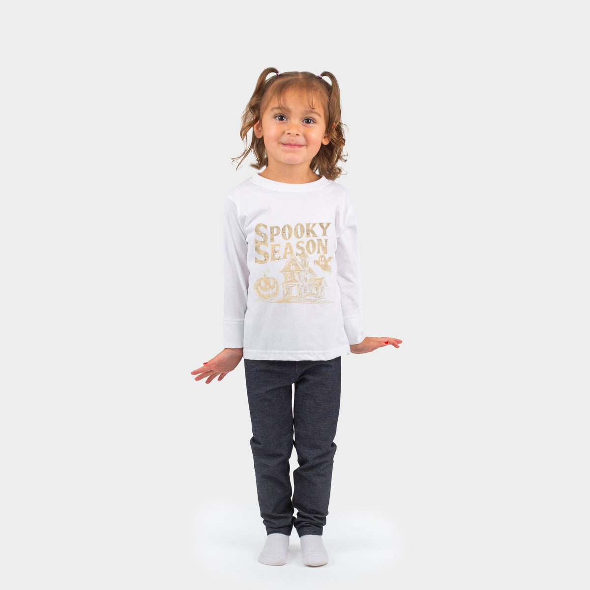 Spooky Season Haunted House - Toddler Long Sleeve Graphic product image 1