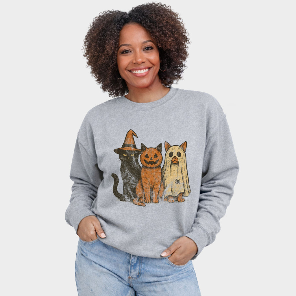 Halloween Cat Trio - Women's Graphic Sweatshirt product image 11