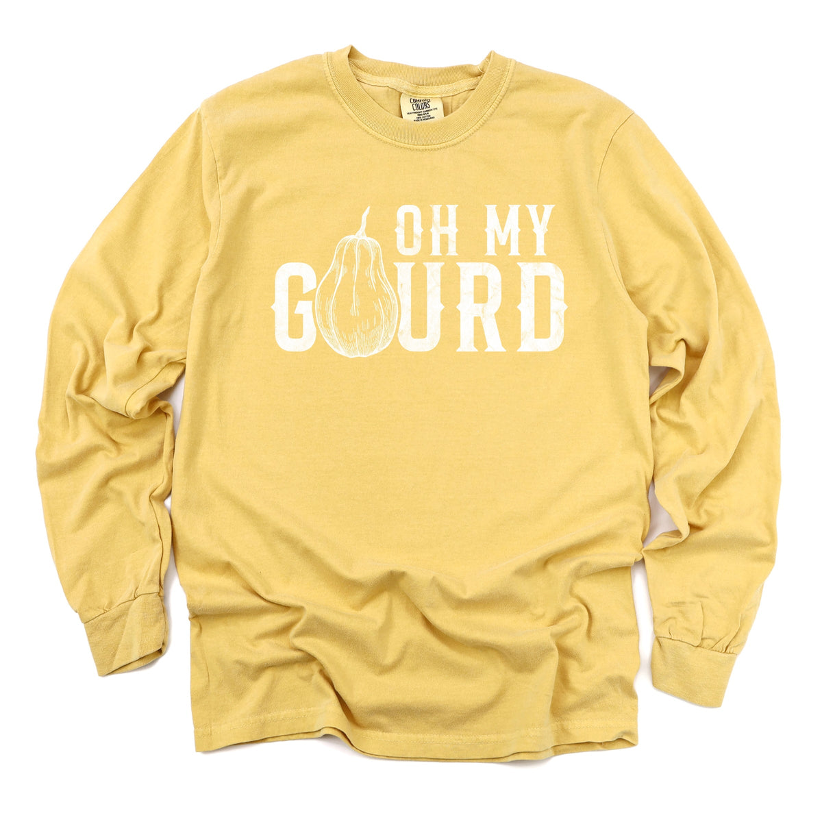Oh My Gourd Distressed - Women's Garment Dyed Long Sleeve product image 5