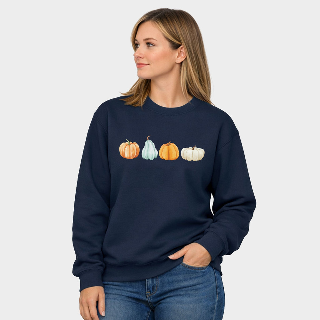 Watercolor Pumpkins Row - Women's Graphic Sweatshirt product image 17