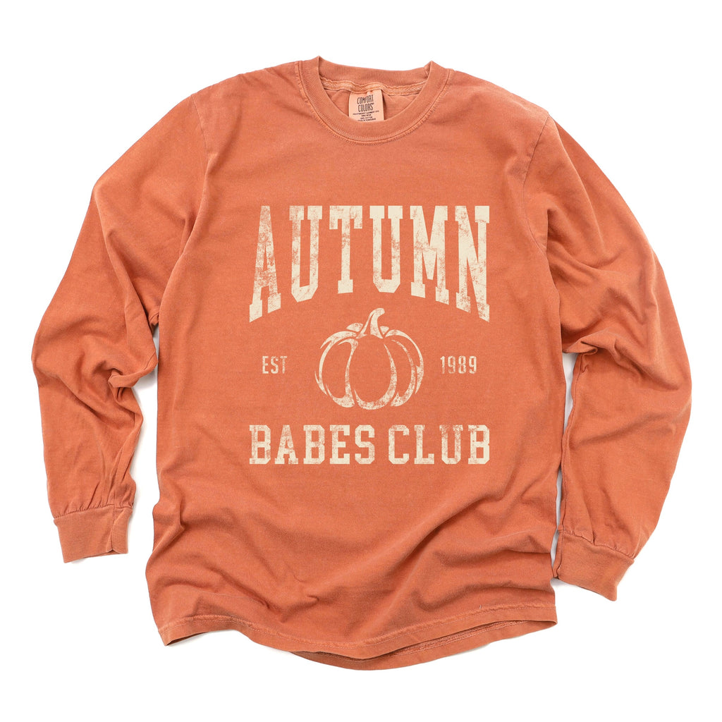 Autumn Babes Club Pumpkin - Women's Garment Dyed Long product image 2