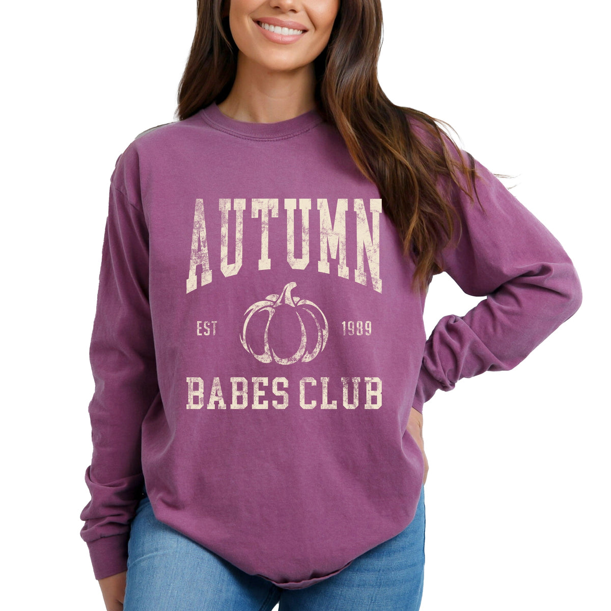 Autumn Babes Club Pumpkin - Women's Garment Dyed Long product image 3