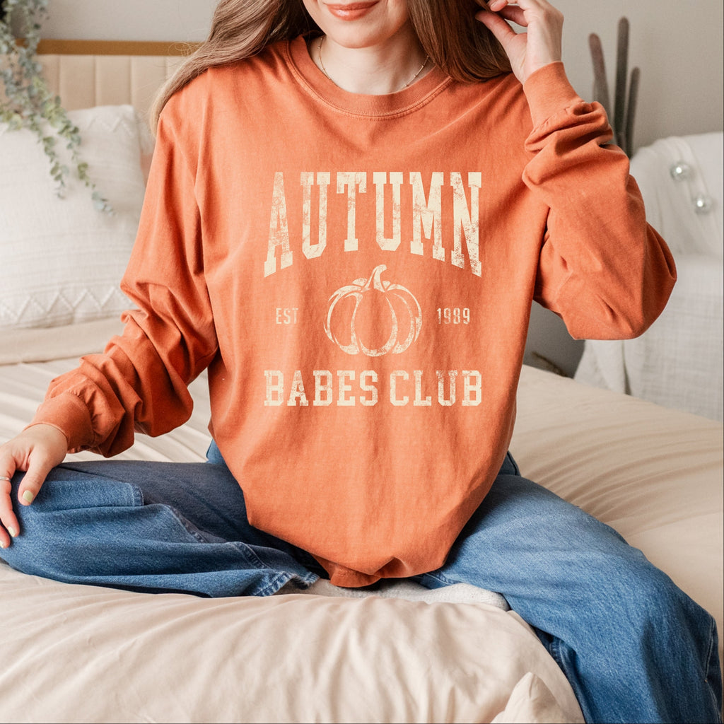 Autumn Babes Club Pumpkin - Women's Garment Dyed Long product image 10