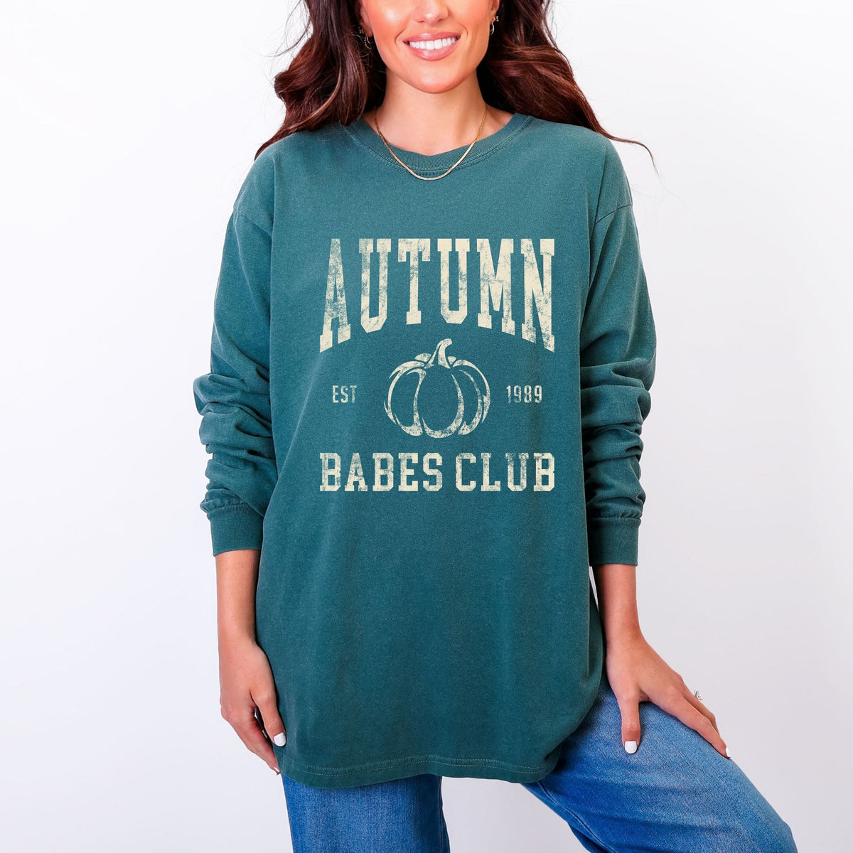 Autumn Babes Club Pumpkin - Women's Garment Dyed Long product image 6