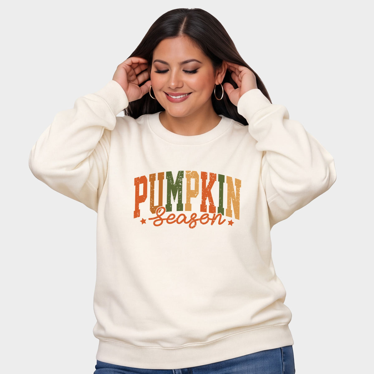 Pumpkin Season Multi - Women's Plus Sized Graphic Sweatshirt product image 5