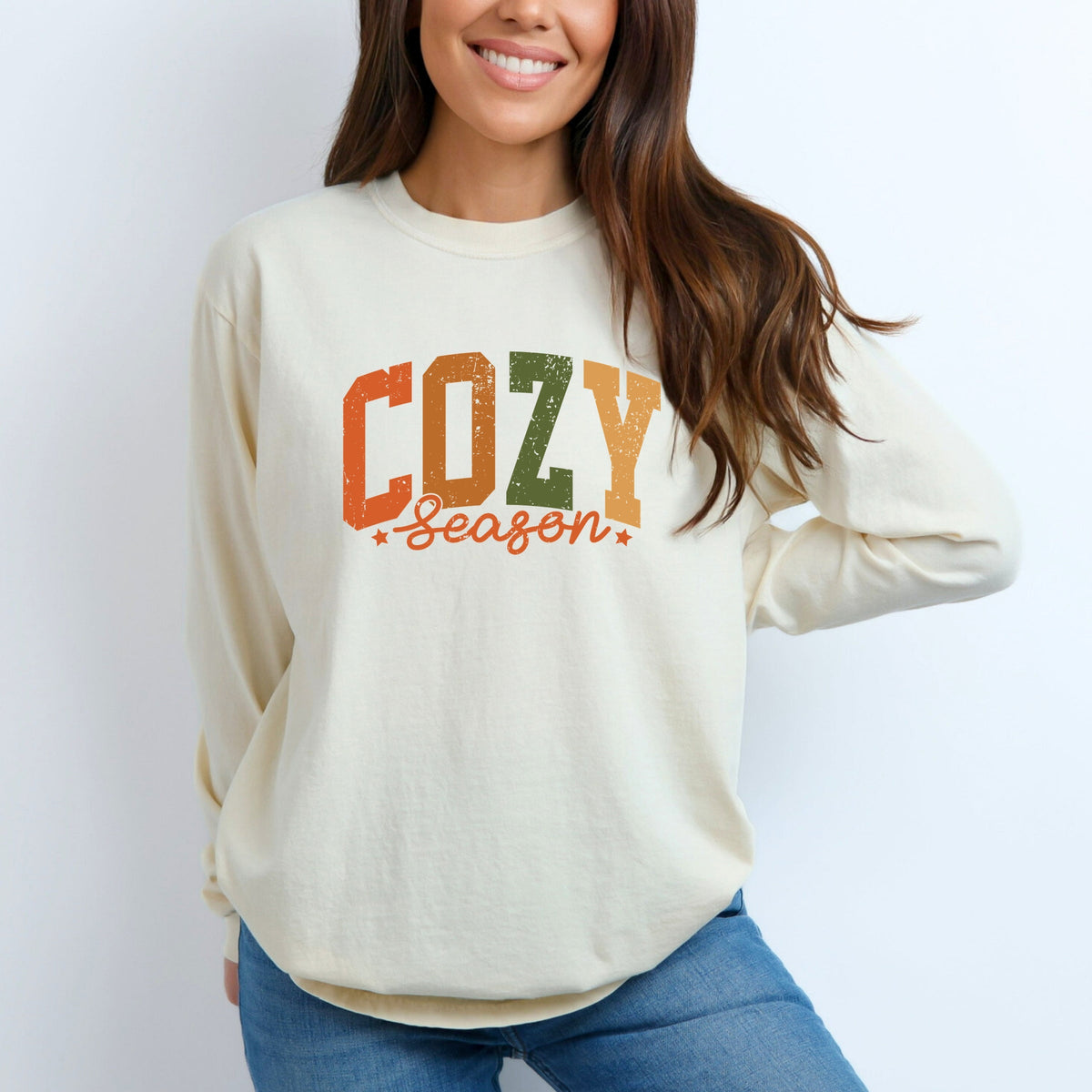 Cozy Season Multi - Women's Garment Dyed Long Sleeve product image 1