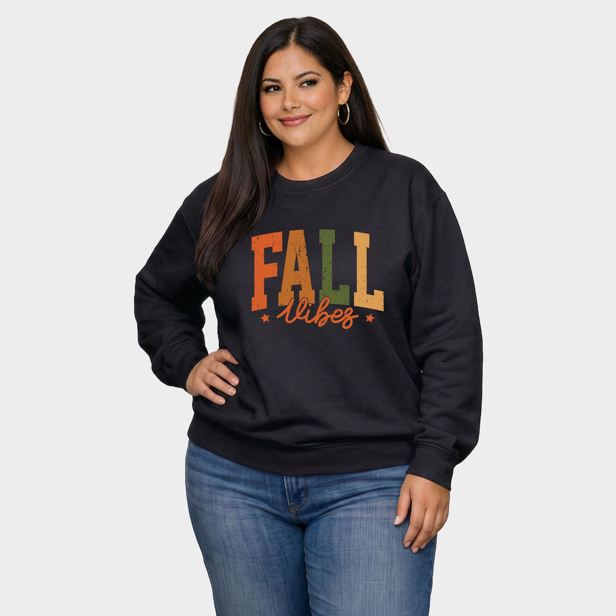 Fall Vibes Multi - Women's Plus Sized Graphic Sweatshirt product image 15