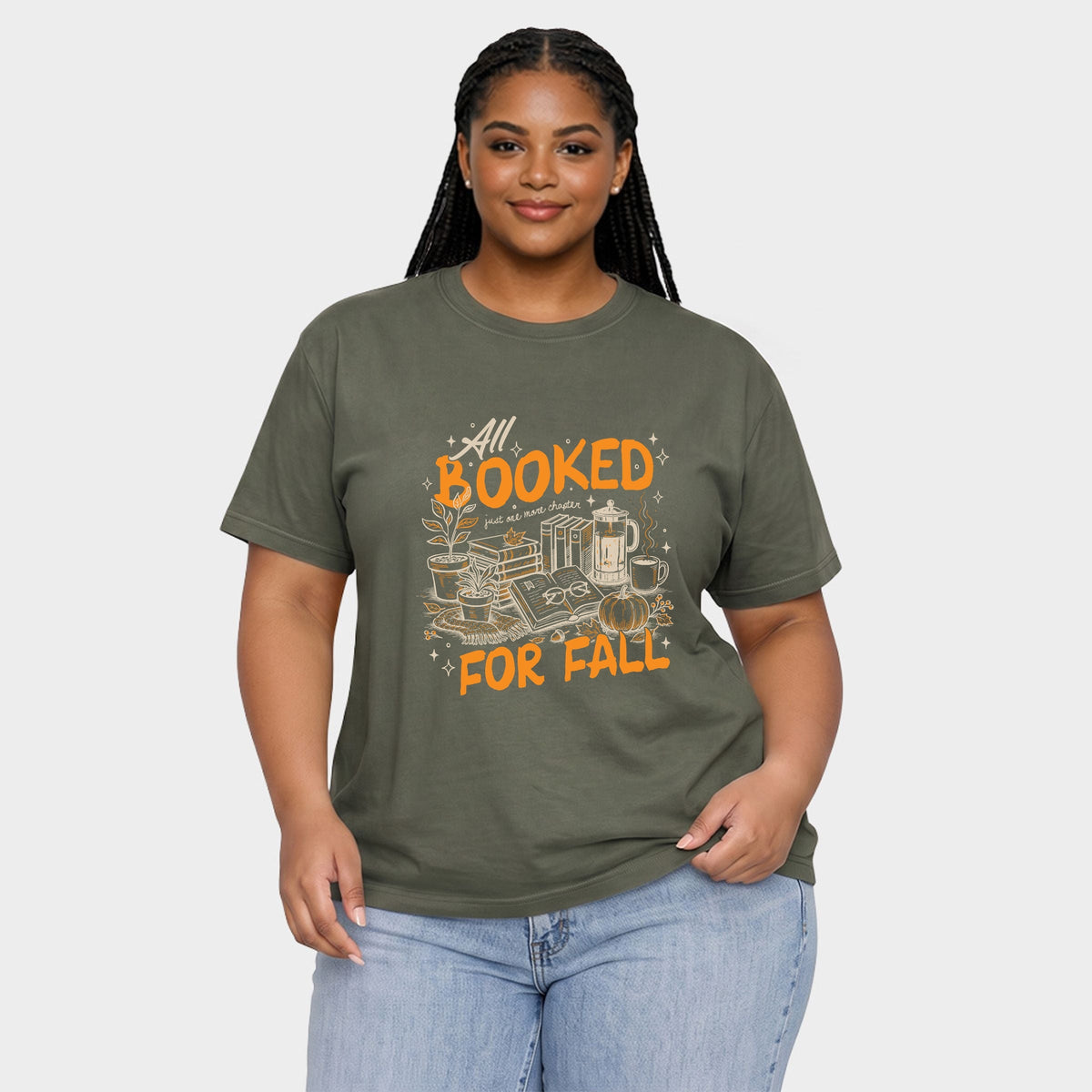 All Booked For Fall - Women's Plus Sized Garment Dyed product image 1