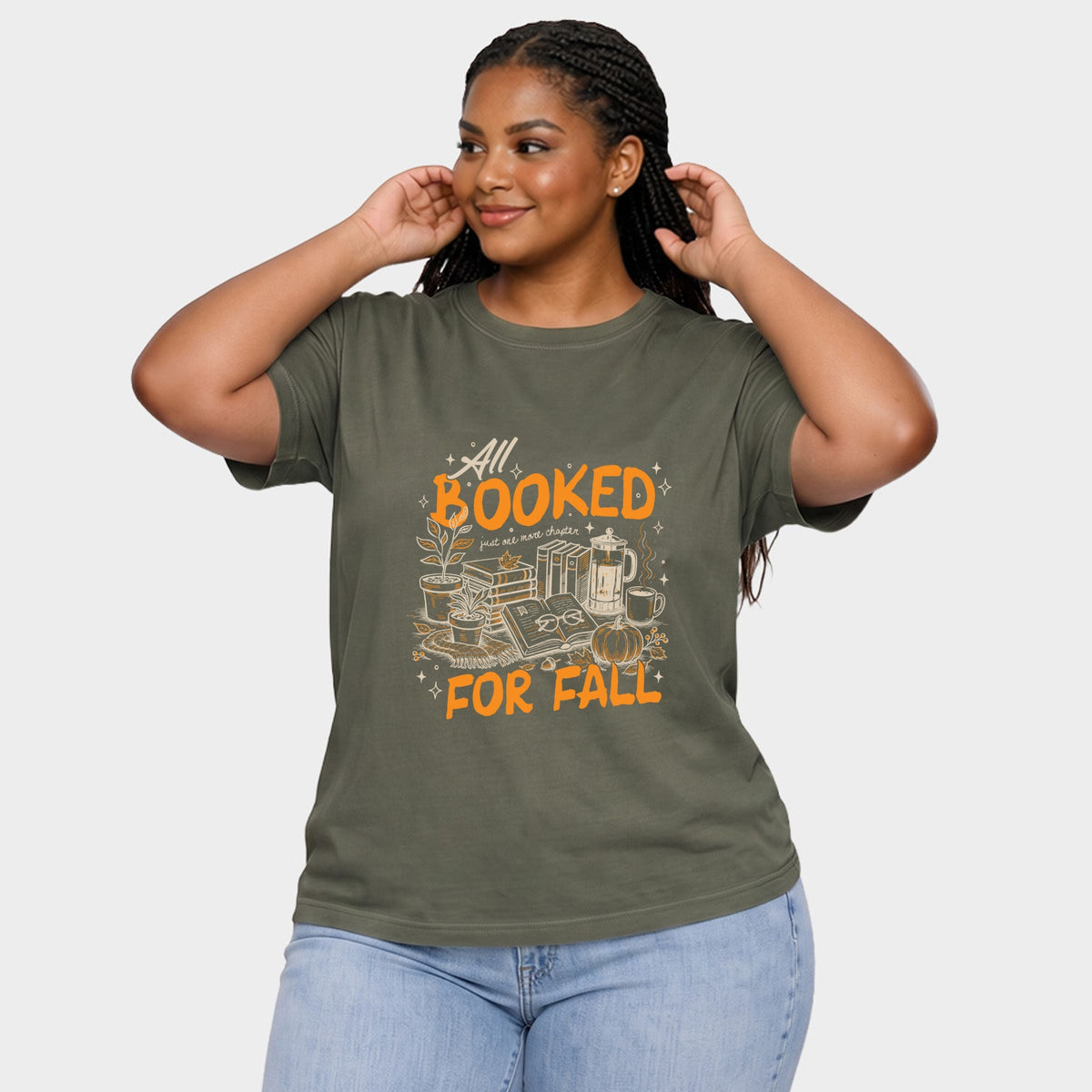 All Booked For Fall - Women's Plus Sized Garment Dyed product image 2