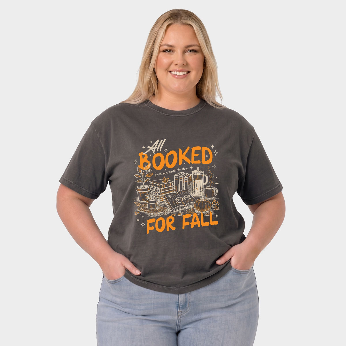 All Booked For Fall - Women's Plus Sized Garment Dyed product image 7