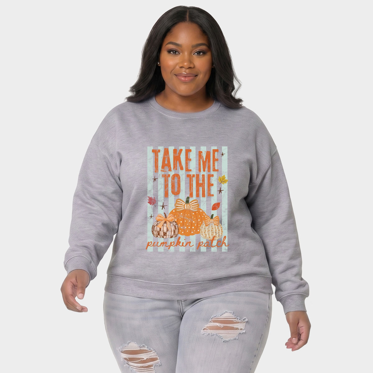 Take Me to the Pumpkin Patch Stripes - Women's Plus Sized product image 5