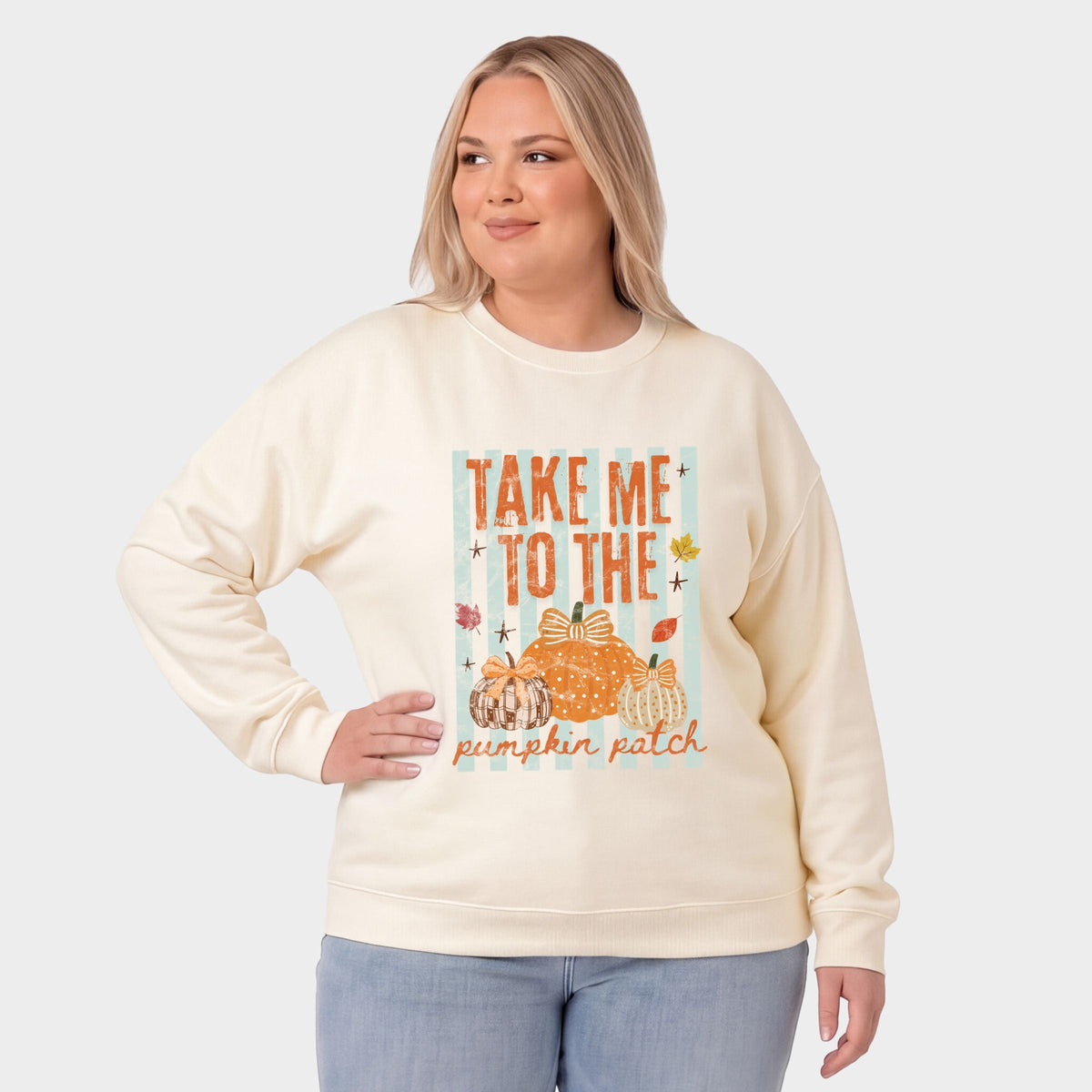 Take Me to the Pumpkin Patch Stripes - Women's Plus Sized product image 2