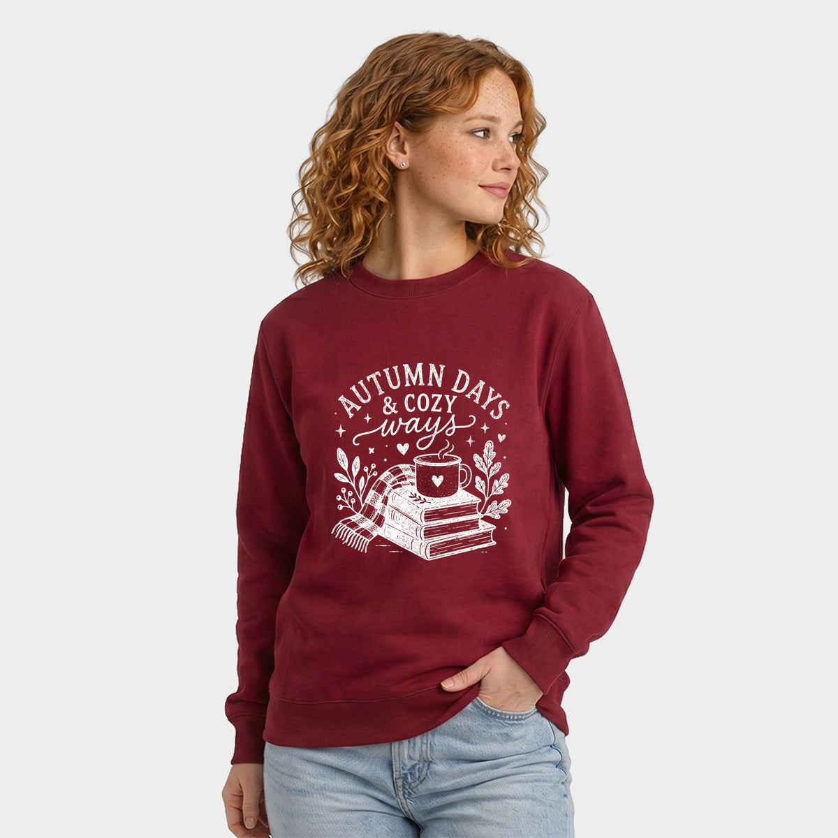 Autumn Days and Cozy Ways - Women's Graphic Sweatshirt product image 2