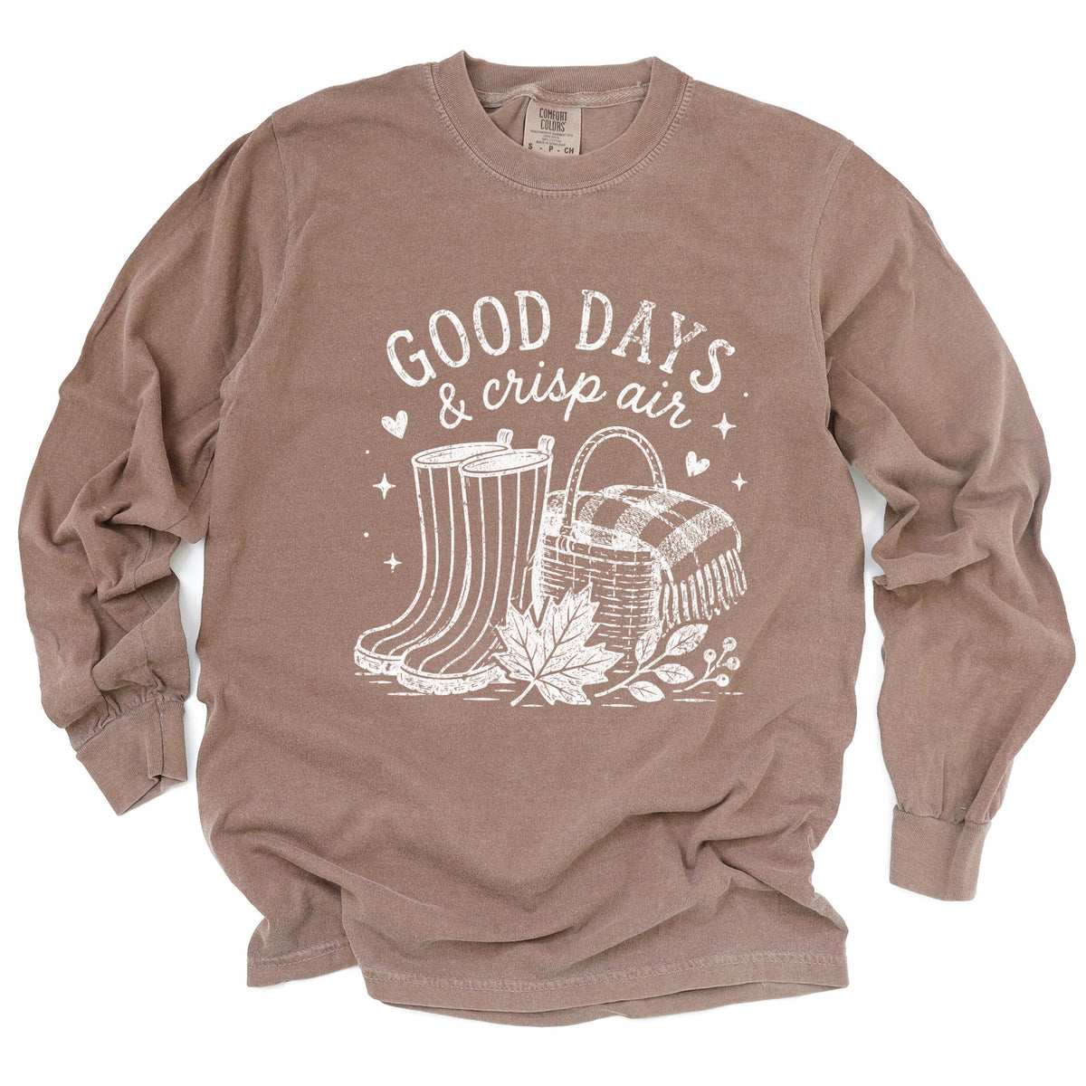 Good Days and Crisp Air - Women's Garment Dyed Long Sleeve product image 2