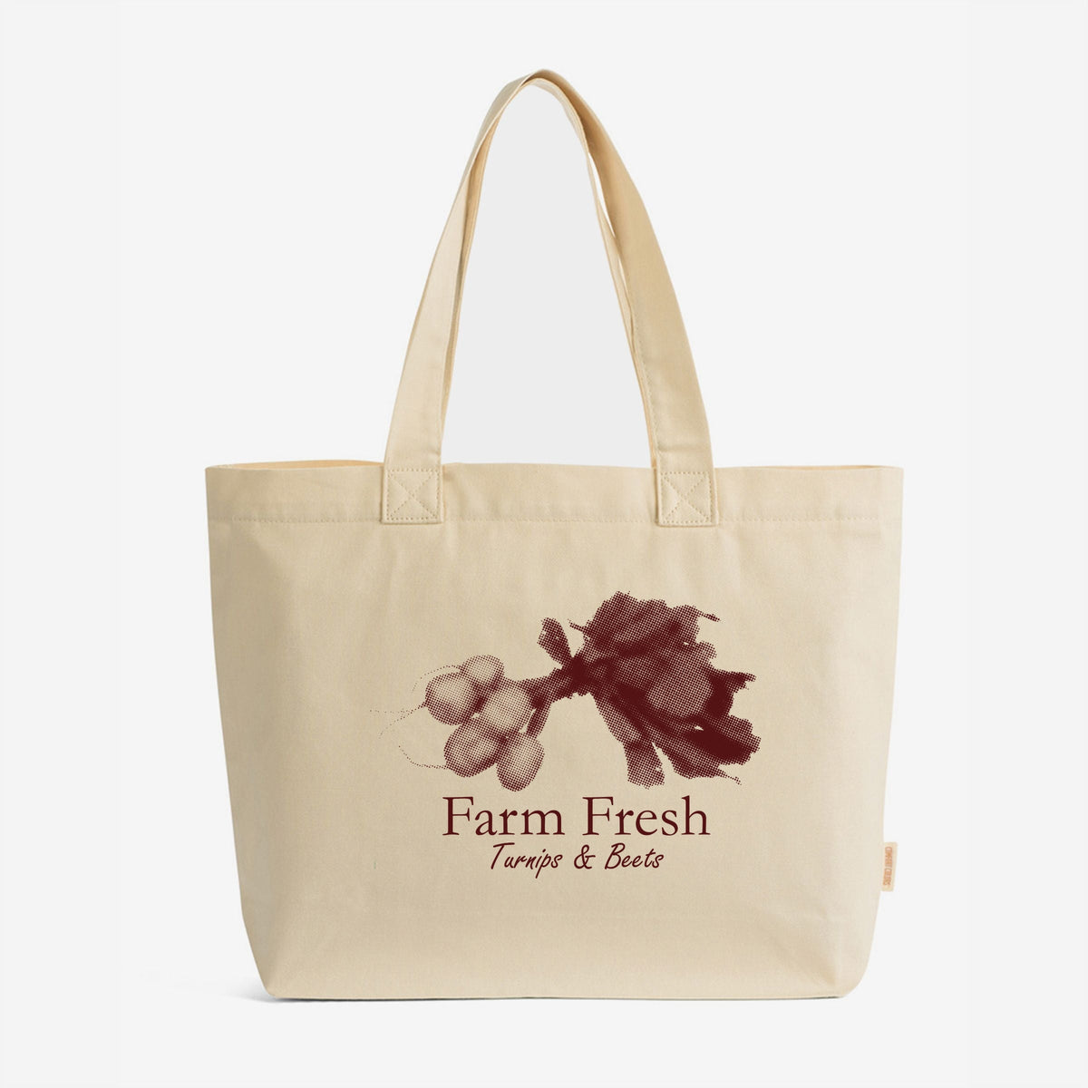 Farm Fresh Turnips and Beets - Zippered Canvas Tote