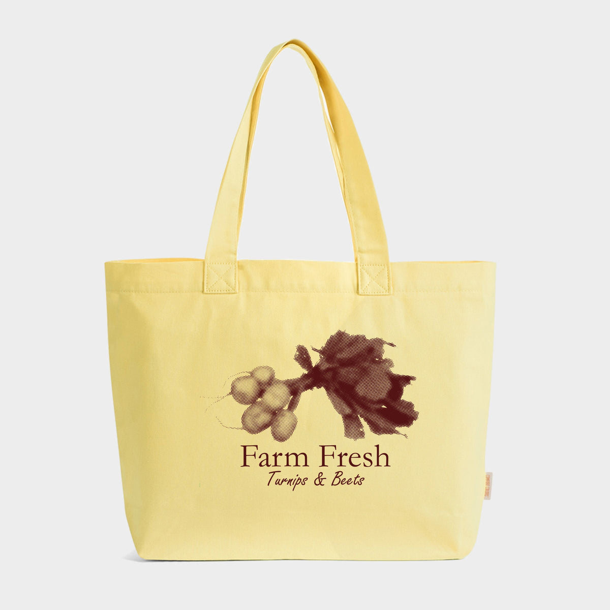 Farm Fresh Turnips and Beets - Zippered Canvas Tote