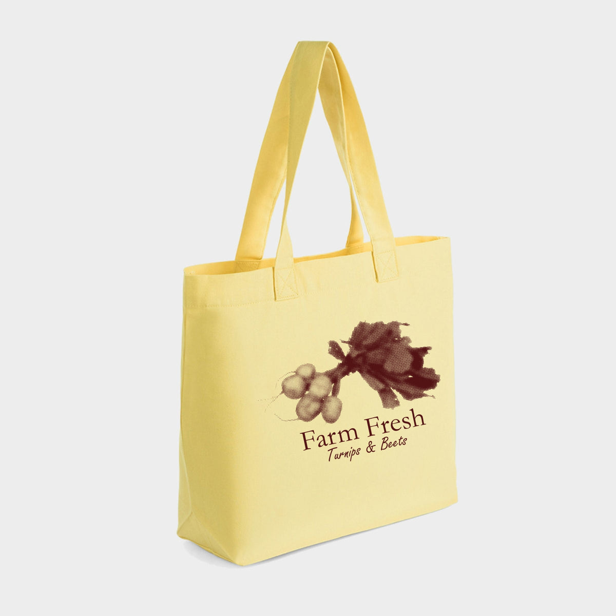 Farm Fresh Turnips and Beets - Zippered Canvas Tote