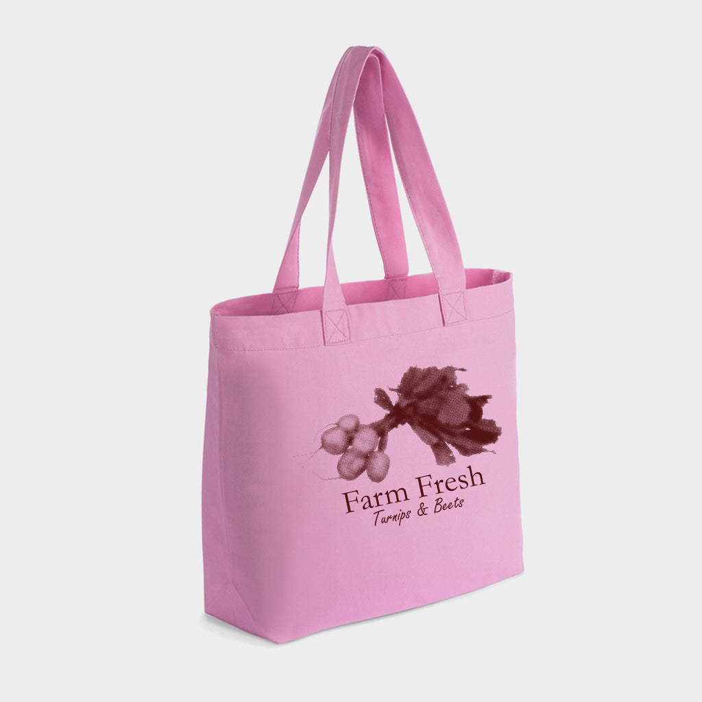 Farm Fresh Turnips and Beets - Zippered Canvas Tote