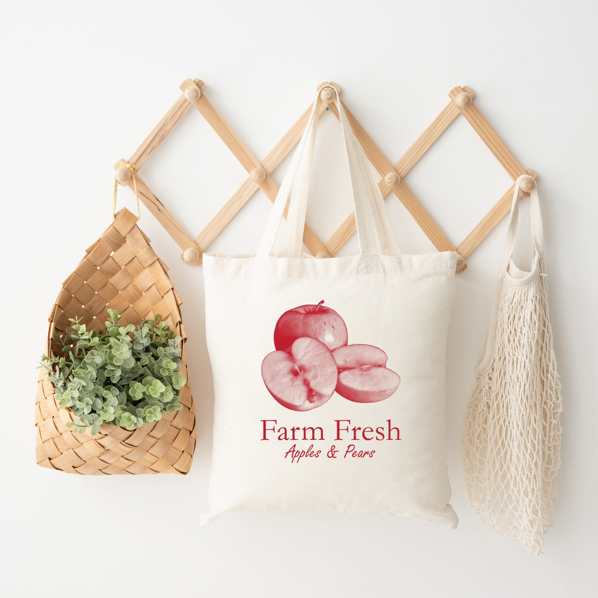 Farm Fresh Apples and Pears - Canvas Tote