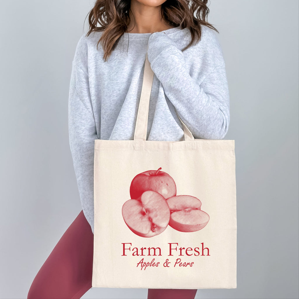 Farm Fresh Apples and Pears - Canvas Tote