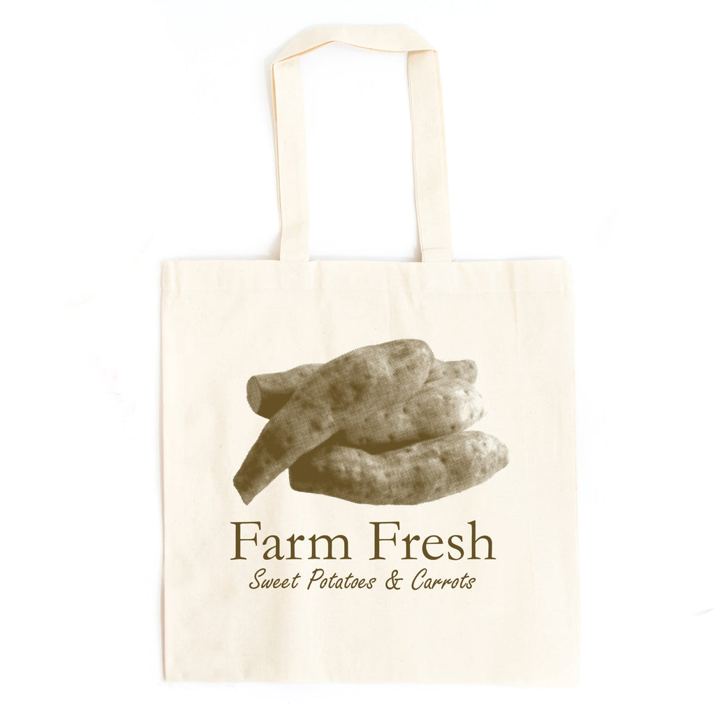 Farm Fresh Sweet Potatoes and Carrots - Canvas Tote