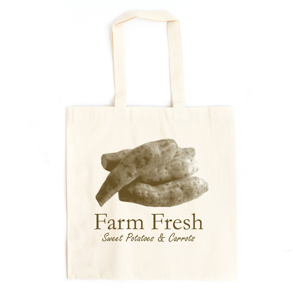 Farm Fresh Sweet Potatoes and Carrots - Canvas Tote