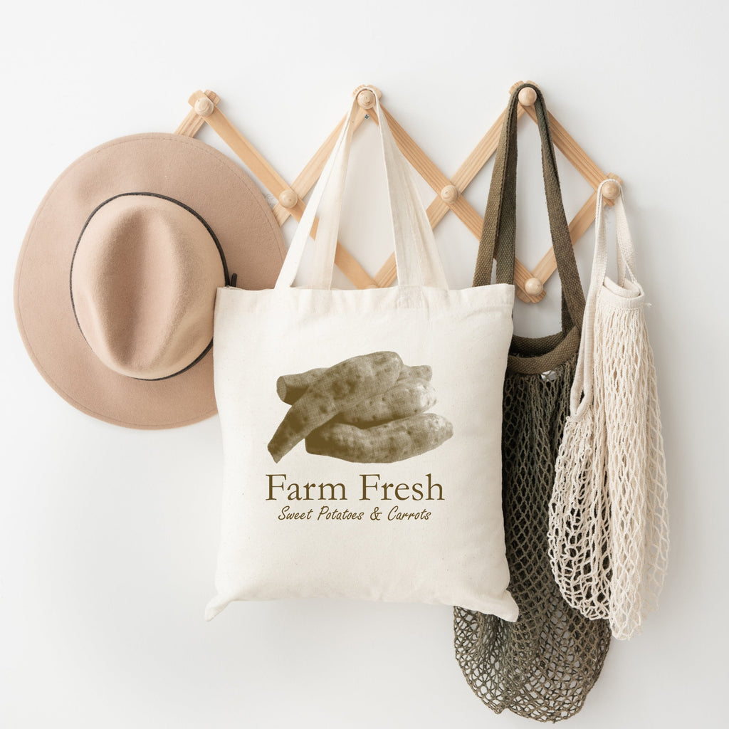 Farm Fresh Sweet Potatoes and Carrots - Canvas Tote