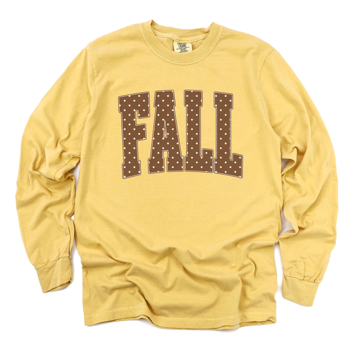 Fall Polka Dots Arched - Women's Garment Dyed Long Sleeve product image 2