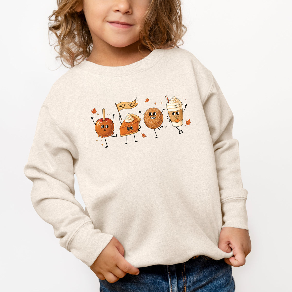 Hello Fall Stick Figures - Toddler Graphic Sweatshirt product image 4
