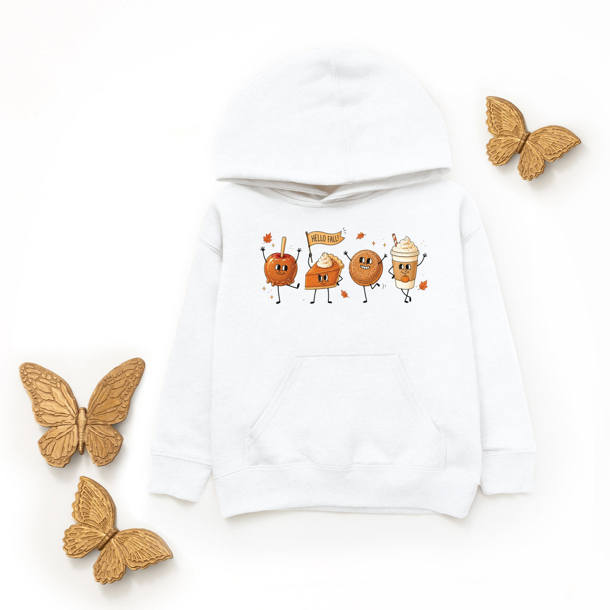 Hello Fall Stick Figures - Youth Graphic Hoodie product image 3