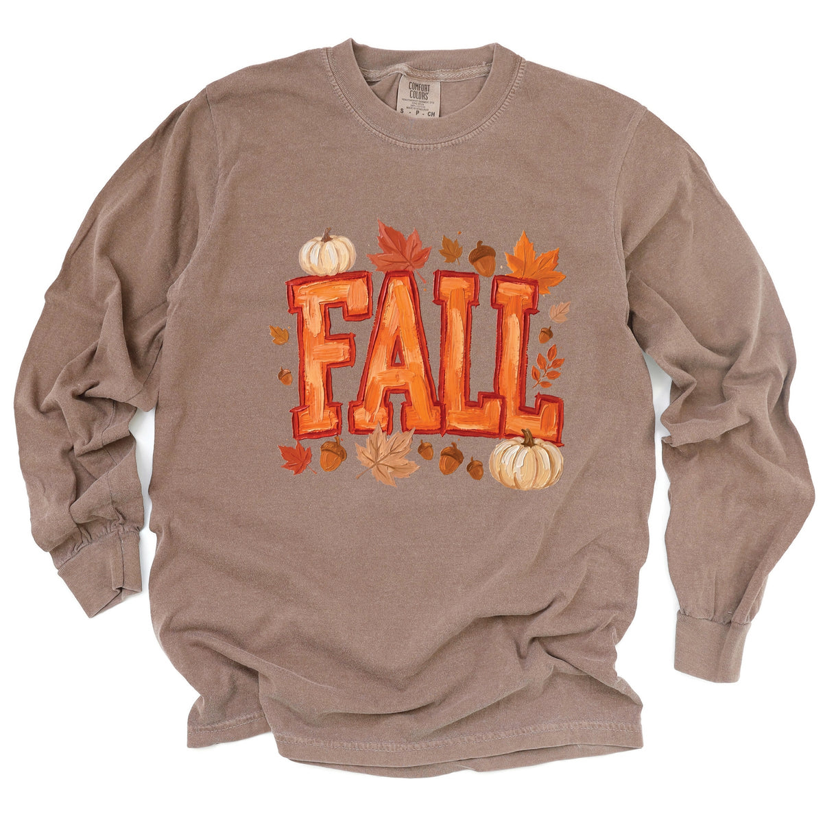 Fall Block Painted - Women's Garment Dyed Long Sleeve product image 5
