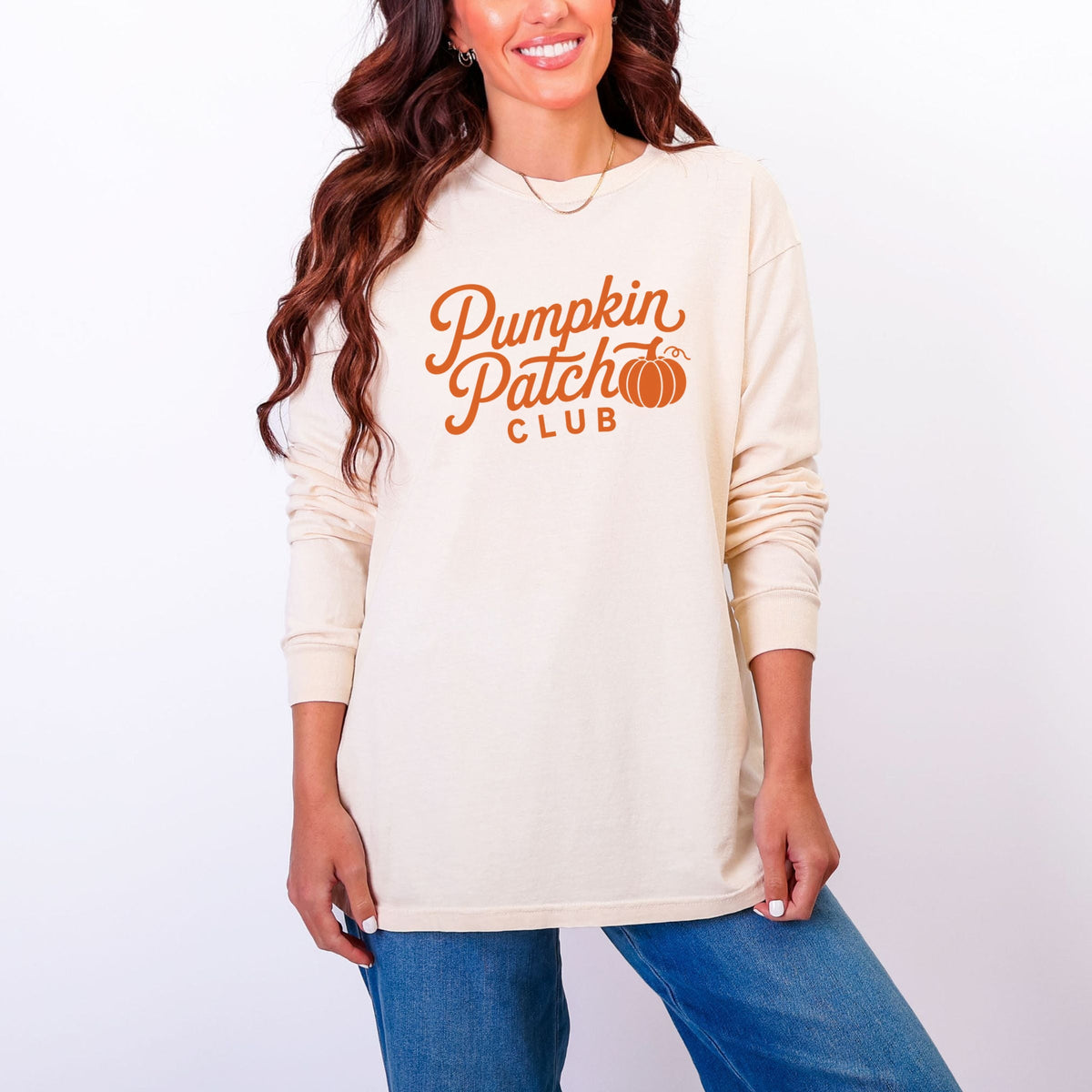 Pumpkin Patch Club Cursive - Women's Garment Dyed Long product image 1